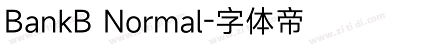 BankB Normal字体转换